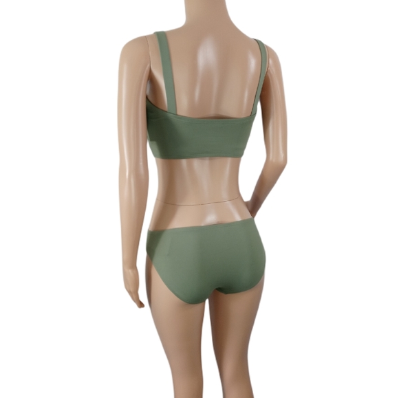 Michael Kors 2pc SwimsuitGold Colored Accents , - Picture 5 of 6